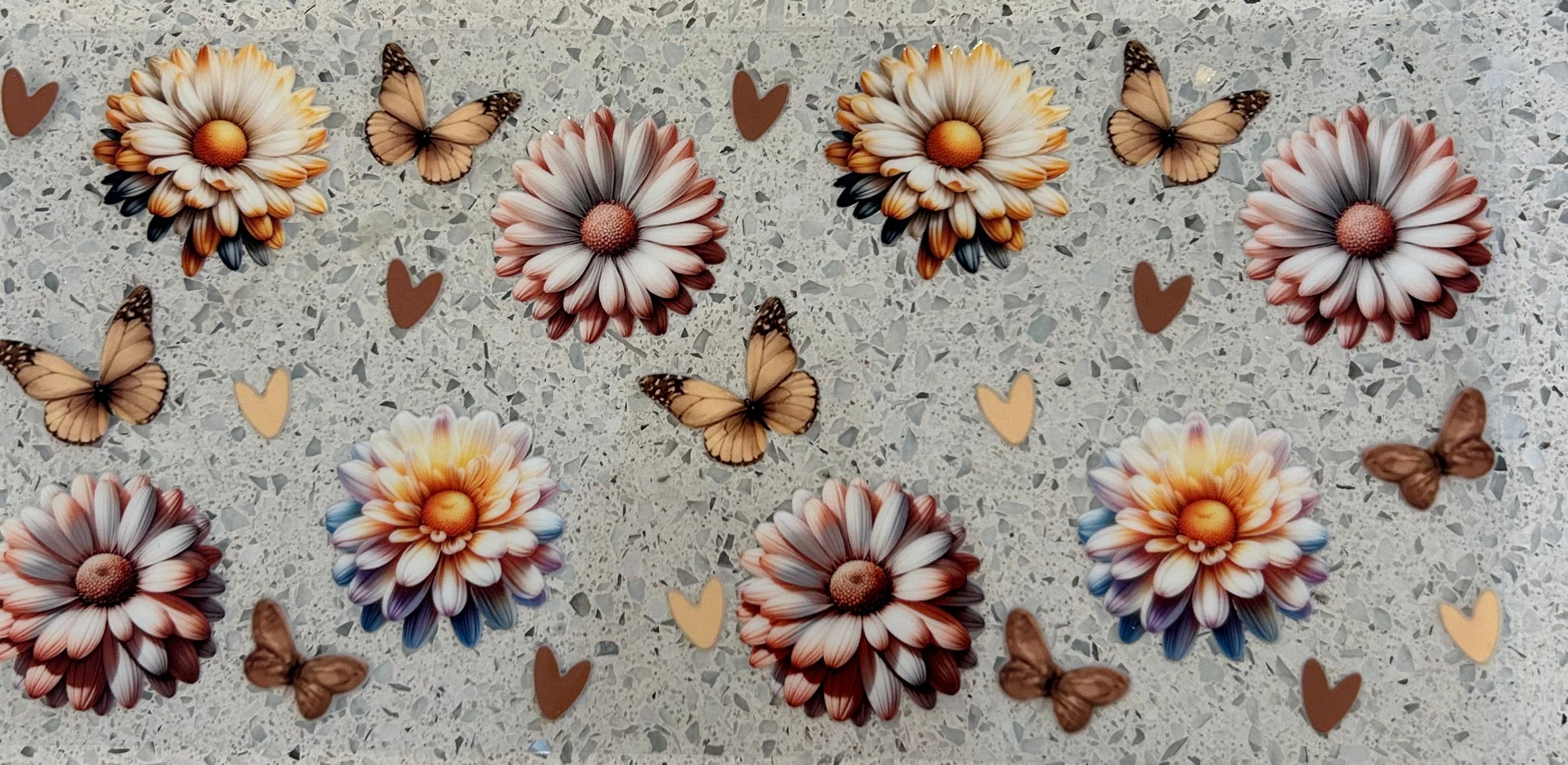 Flowers and butterflies