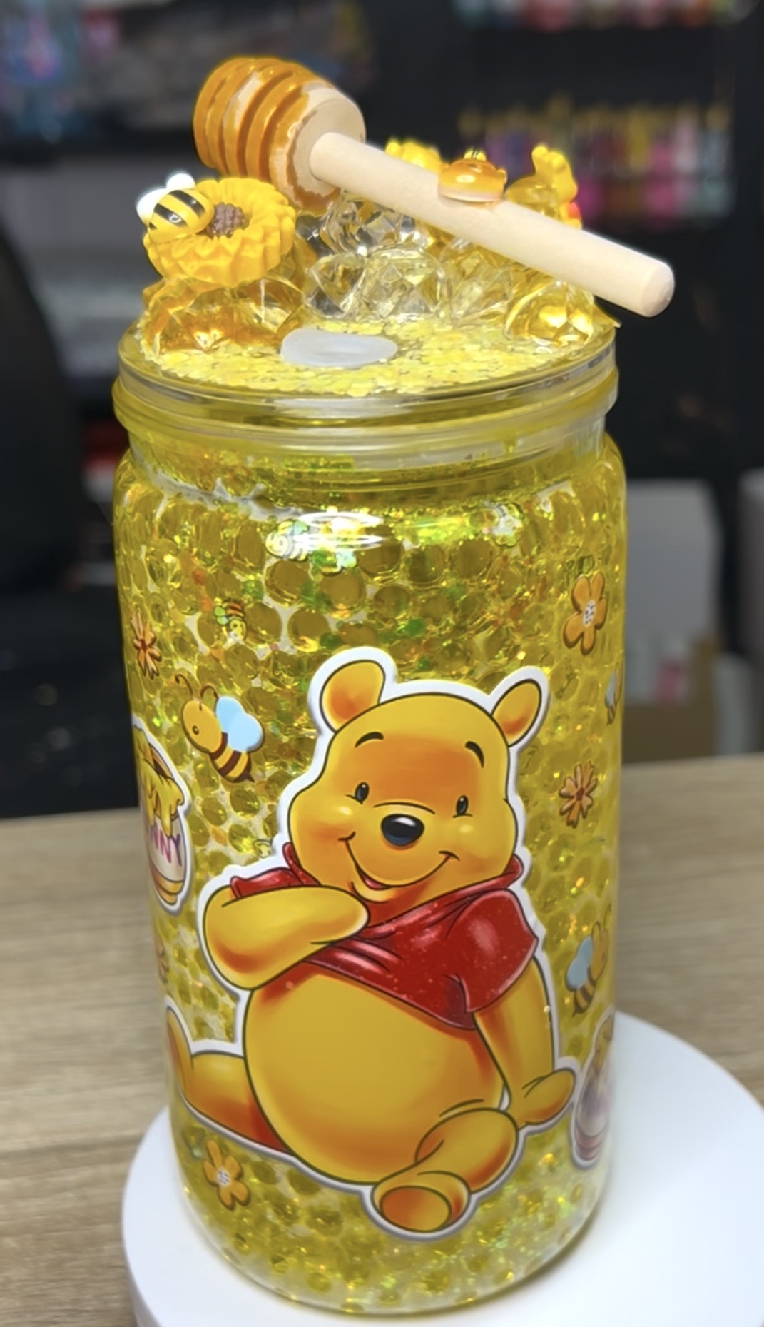 Honey comb Winnie the Pooh tumbler