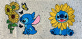 Stitch and sunflowers