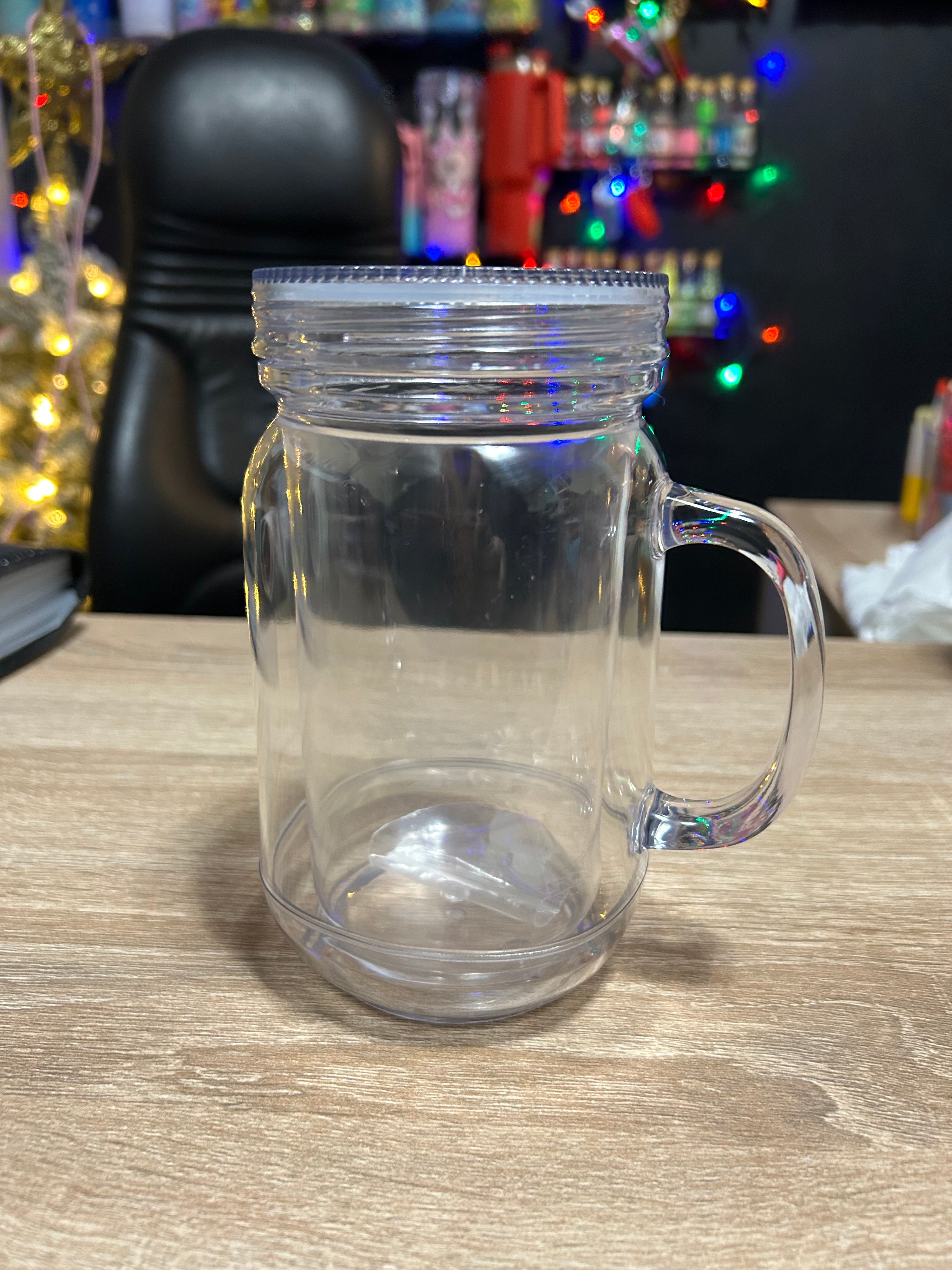 20 oz Snowglobe with handle