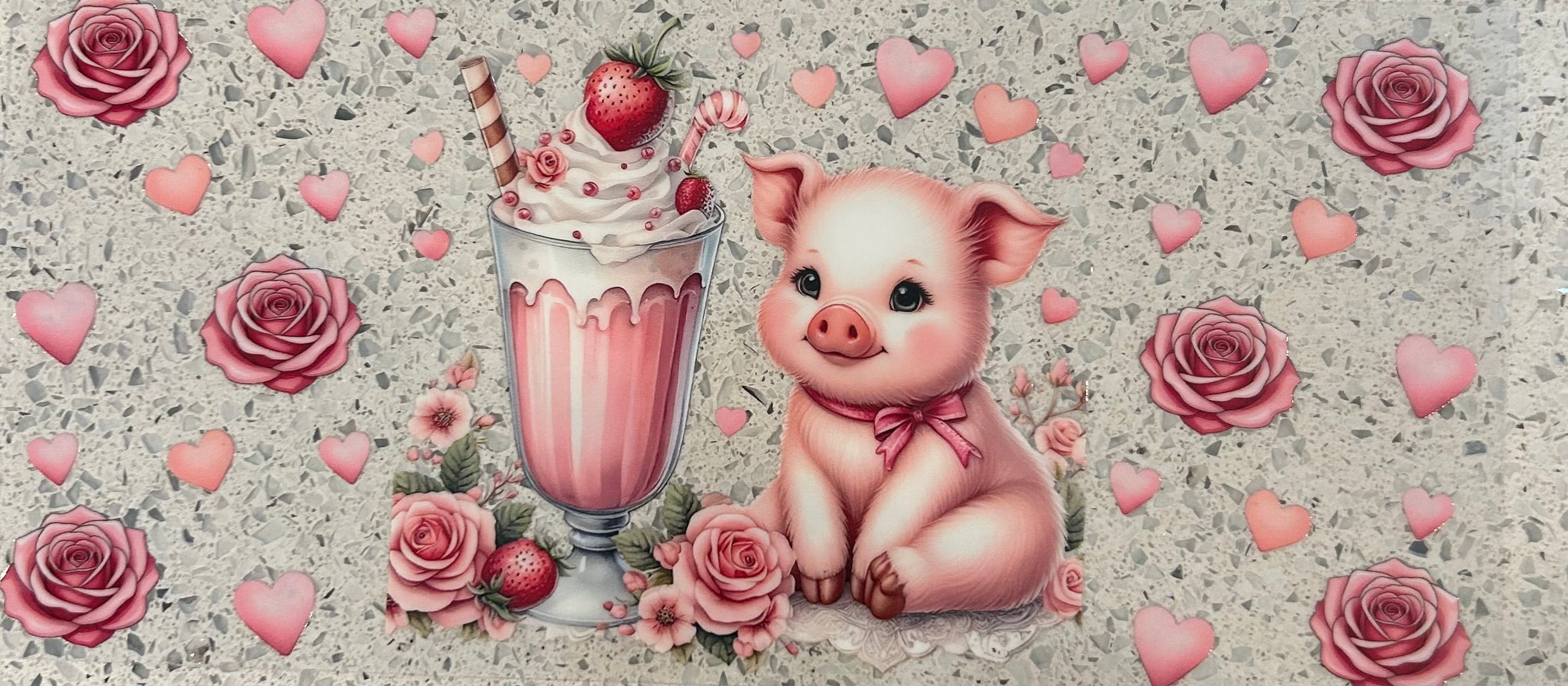 Milkshake hearts and Pig