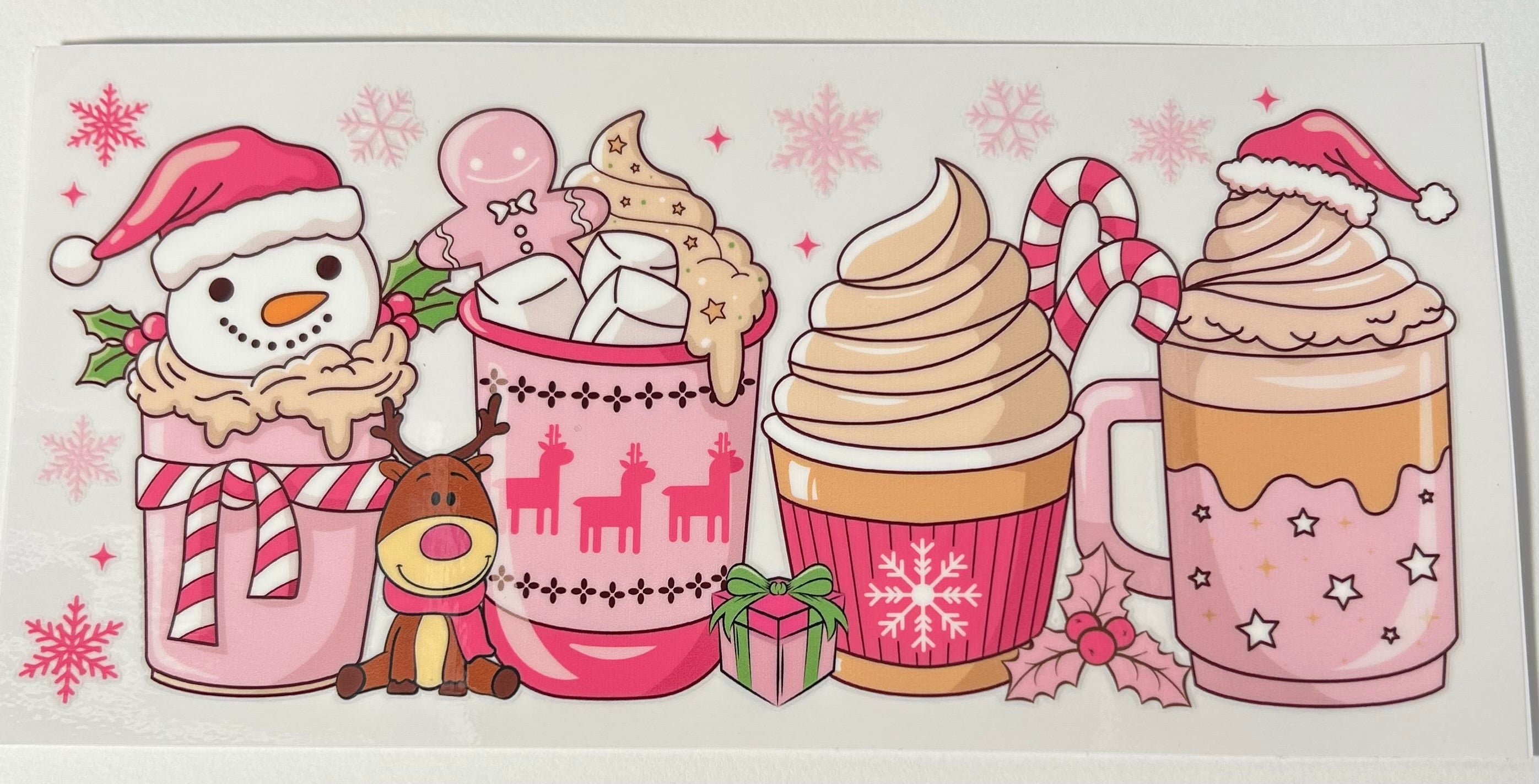 Hot coco with a Santa hat