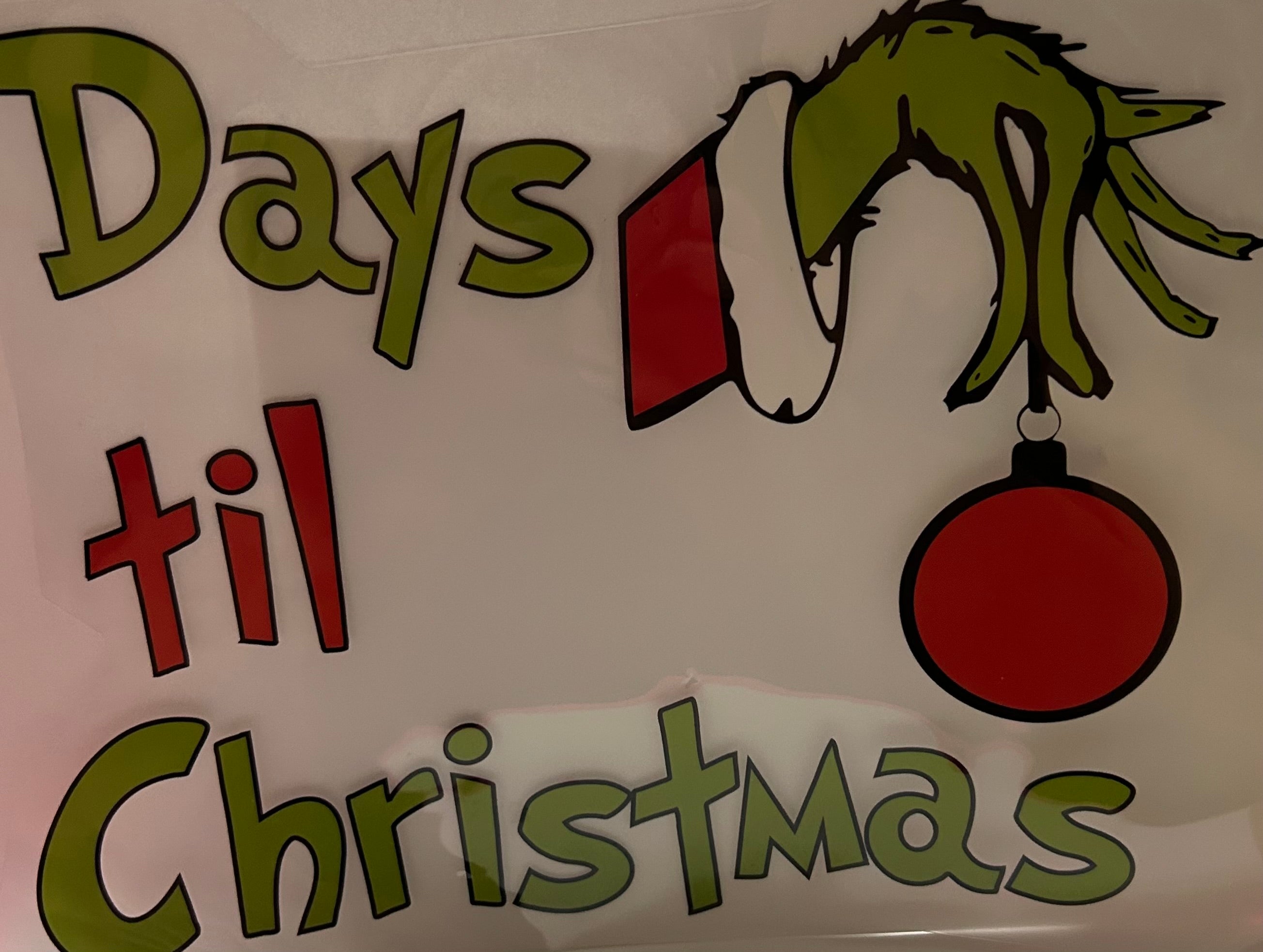 Grinches days til Christmas