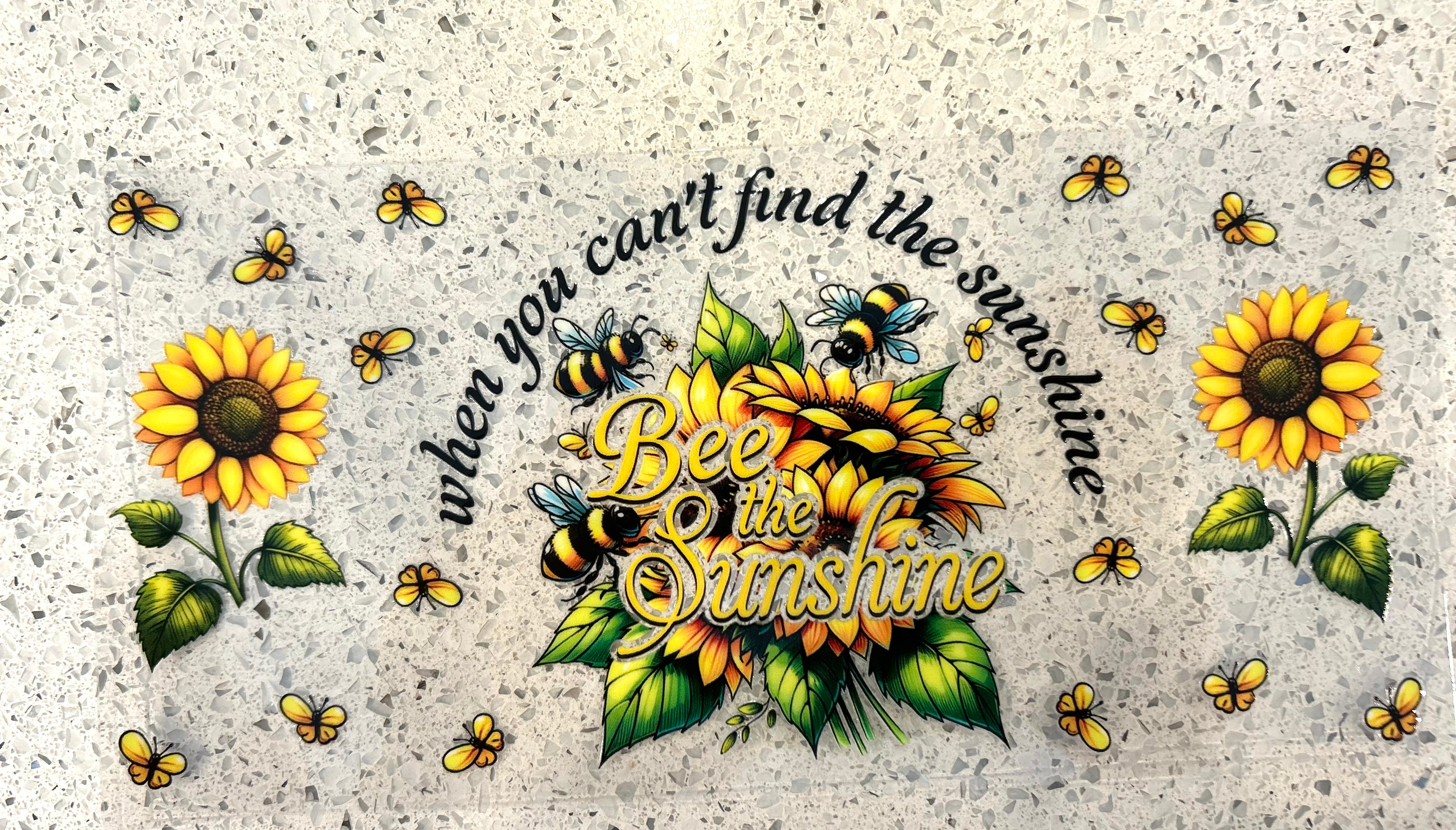 Bees and sunflowers
