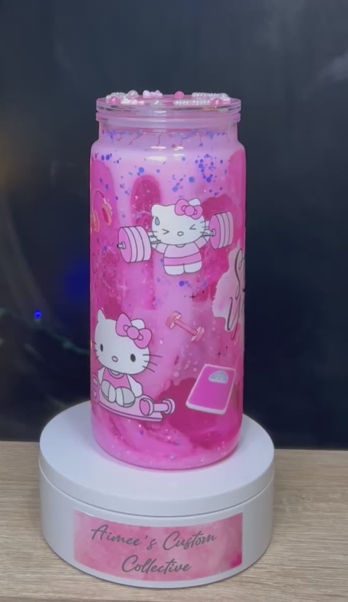 20oz Hello Kitty glow in the dark lava