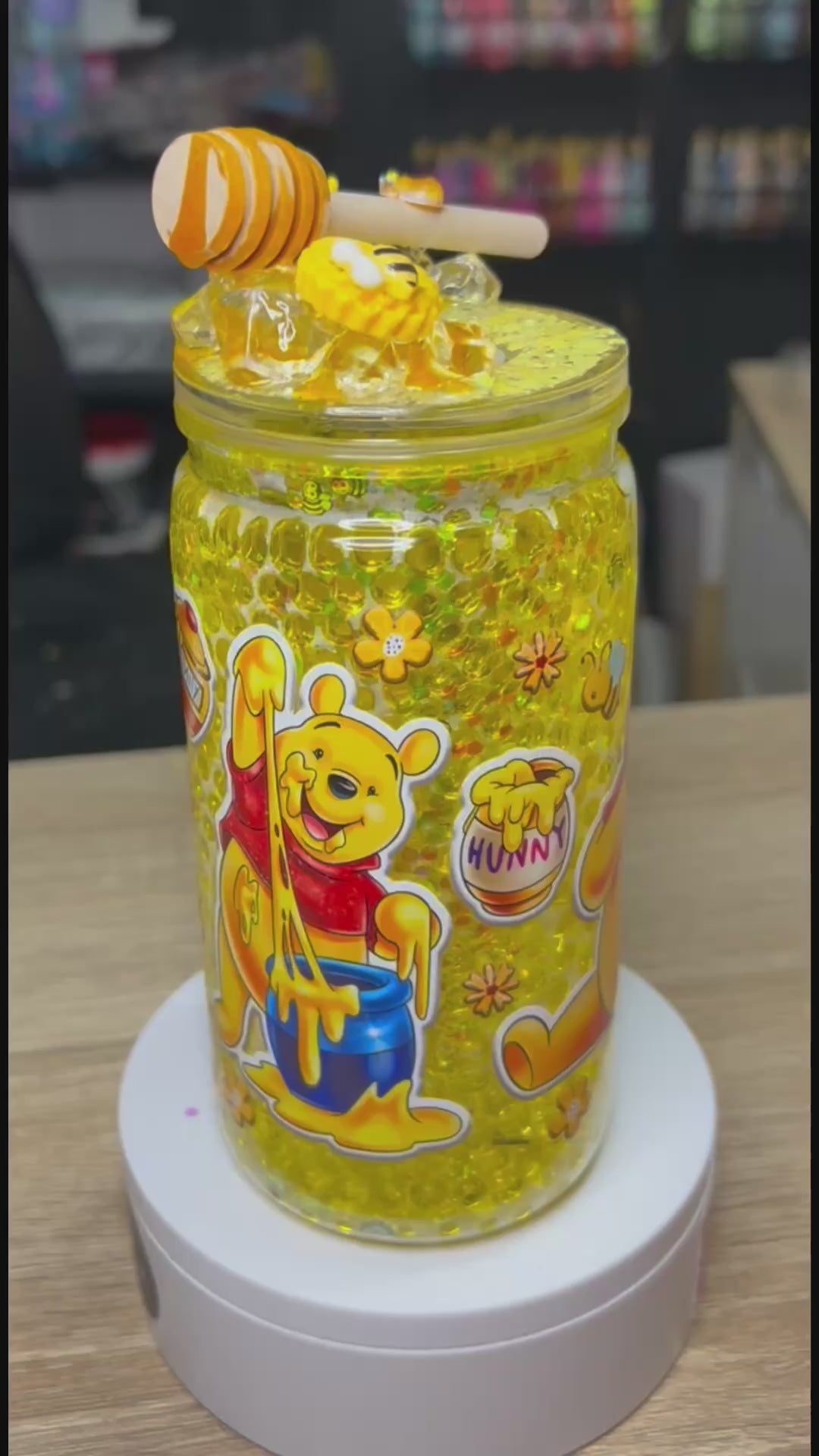 Honey comb Winnie the Pooh tumbler