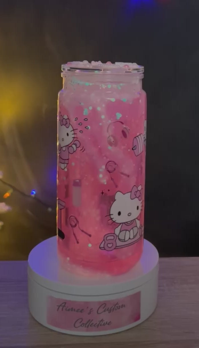 20oz Hello Kitty glow in the dark lava